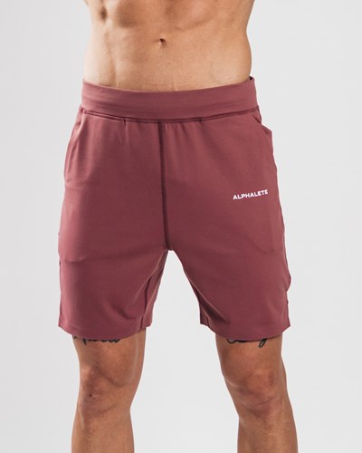 Alphalete 4-Way Stretch 8" Kort Mauve | XBJRQ4035