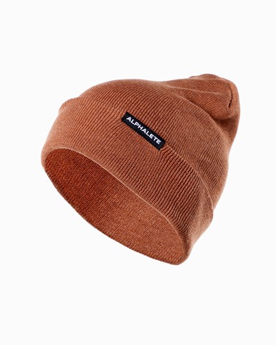 Alphalete Bomulds Knit Beanie Clay | EFTOL8374