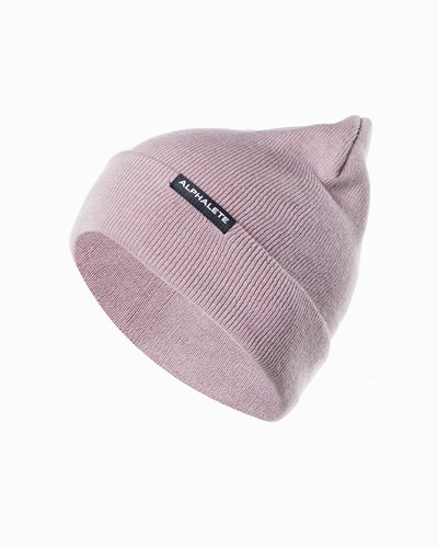 Alphalete Bomulds Knit Beanie Lilla | ZDWPQ4018