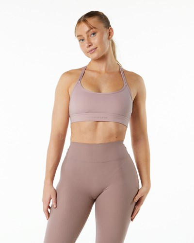 Alphalete Double Brushed Bra Lilla | JRUHS9814