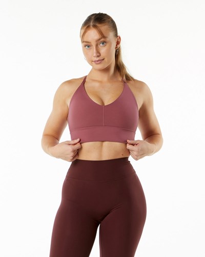 Alphalete Double Brushed Bra Wisteria | ASBUL9180