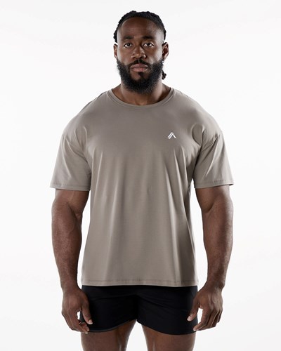 Alphalete Drop Shoulder Tee Cedar | HIPKT1548