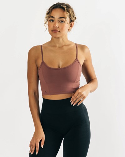 Alphalete Fitted Cropped Tank Mauve | RMVPW6739