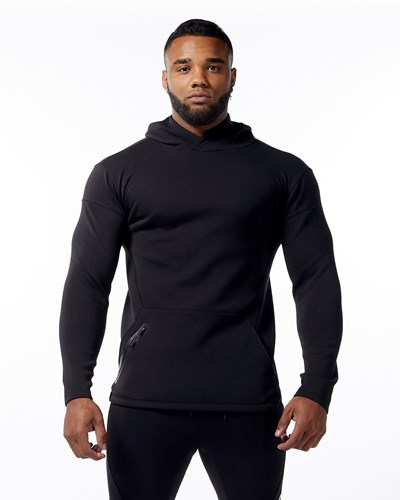 Alphalete Fitted Interlock Knit Hoodie Sort | FTREP4207