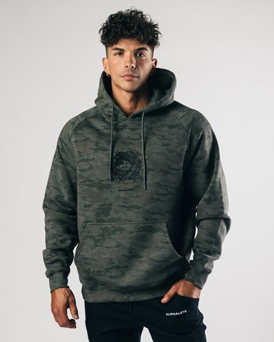 Alphalete Fitted Performance Hoodie Grøn | GFAML3168