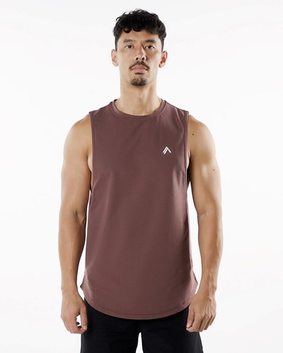 Alphalete Fitted Performance Tank Merlot | NYWSO4106