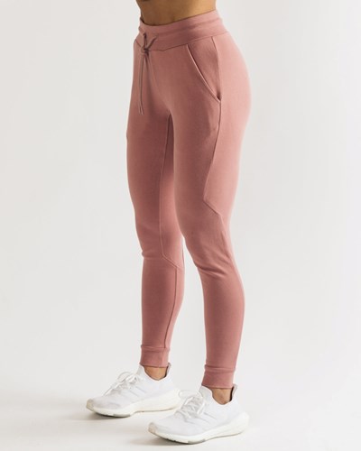 Alphalete Fitted Single-Brushed 29" Jogger Cranberry Ice | EKNHP2568