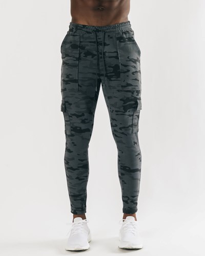 Alphalete Fitted Single-Brushed 30" Cargo Pant Camo | MBYPW0834