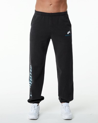 Alphalete Fleece Grafisk Jogger Sort | QYCRU6257