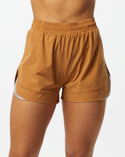 Alphalete Forede Woven 4-Way Stretch Kort Chestnut | SAFRM5824