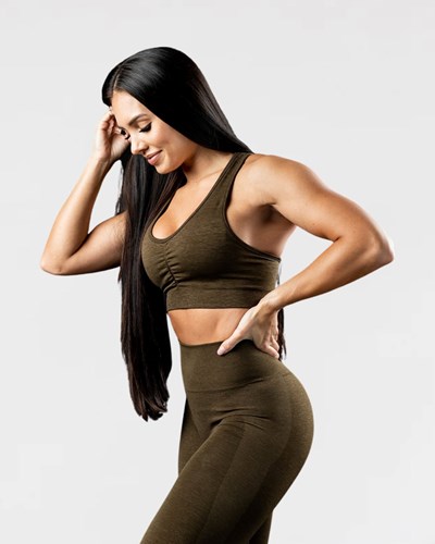 Alphalete High-Impact Seamless Sports Bra Canteen | UDAQR2793