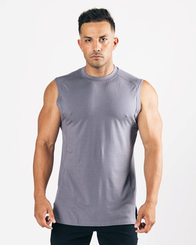 Alphalete High-Neck Premium Cutoff Still Water | QFEXL8203