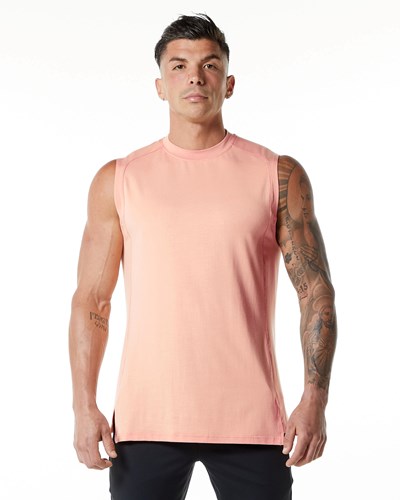 Alphalete High-Neck Premium Tank Koral | LKAGR2185