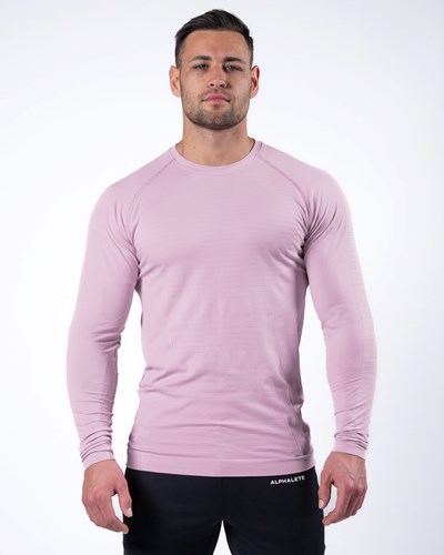 Alphalete High Performance Seamless Long Sleeve Tee Bloom | PVCZB9675