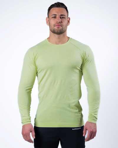 Alphalete High Performance Seamless Long Sleeve Tee Frozen Spring | WJPQN5187