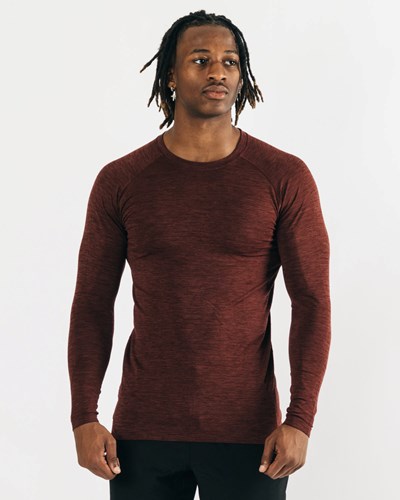 Alphalete High Performance Seamless Long Sleeve Tee Kobber | XNRAZ8046