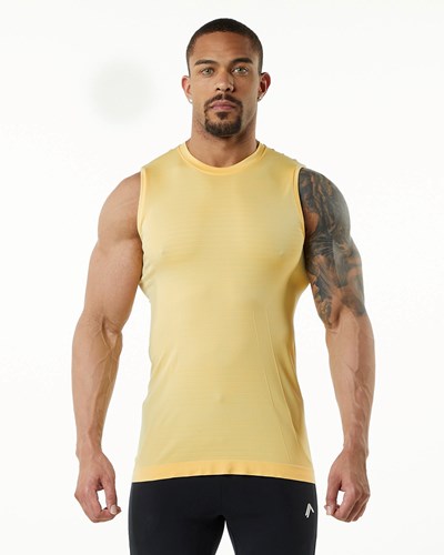 Alphalete High Performance Seamless Tank Faded Honey | XGDRC5410