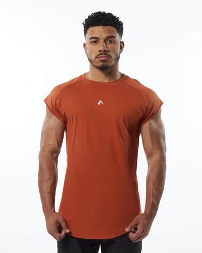 Alphalete High Performance Uden Ærmer Tee Sour Tangerine | BFMCZ8567