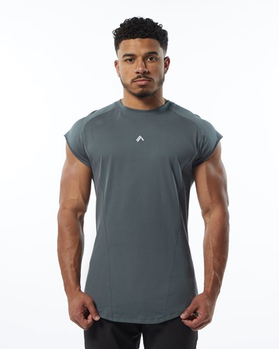 Alphalete High Performance Uden Ærmer Tee Grå | EHSKX9243