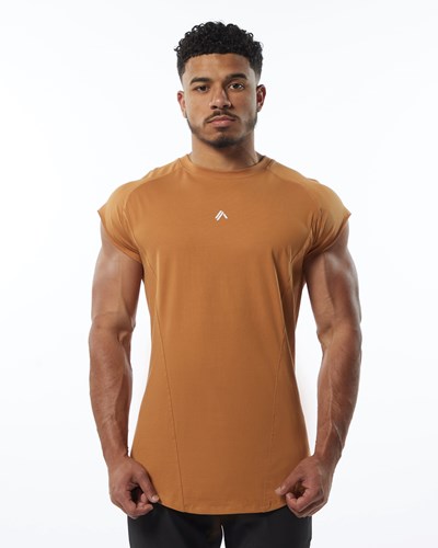 Alphalete High Performance Uden Ærmer Tee Chestnut | LWDZV1035