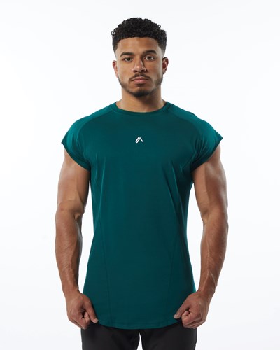 Alphalete High Performance Uden Ærmer Tee Velvet Teal | TCVOU9478