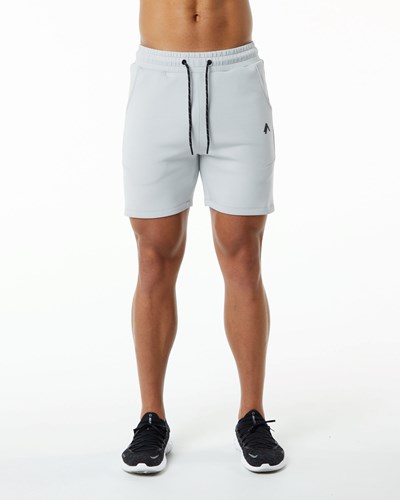 Alphalete Interlock Knit 6" Kort Grå | TLOSD9820