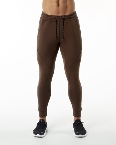 Alphalete Interlock Knit Cuffed Jogger Brune | LHEFP2806