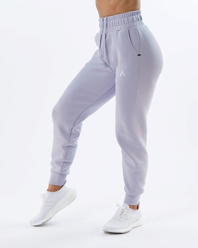 Alphalete Interlock Knit Cuffed Jogger Lilac | PJWDR5326