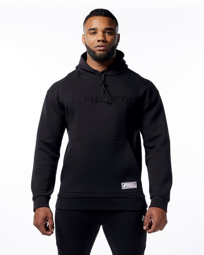 Alphalete Interlock Knit Hoodie Sort | PNVAI3946