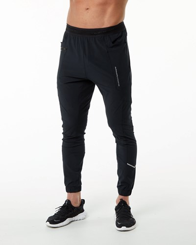 Alphalete Lette 4-Way Stretch 29" Trænings Pant Sort Sølv | RFTVE4129