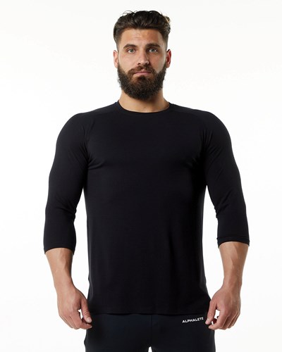 Alphalete Premium 3/4 Sleeve Tee Sort | AOBJM4031