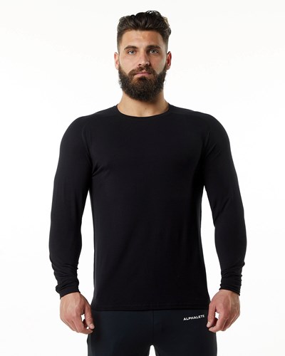 Alphalete Premium Epaulette Long Sleeve Tee Sort | WTNYJ5630