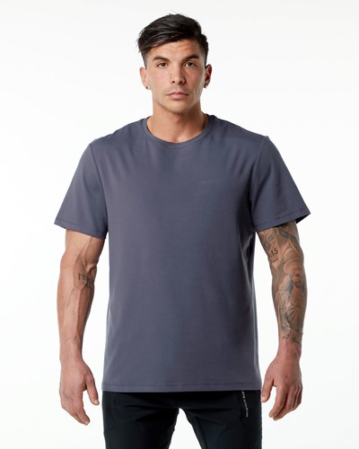 Alphalete Set-In Sleeve Tee Lilla | YHURK9328