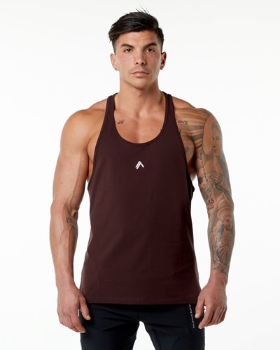 Alphalete Stepped Hem Stringer Bordeaux | JDLGU8265