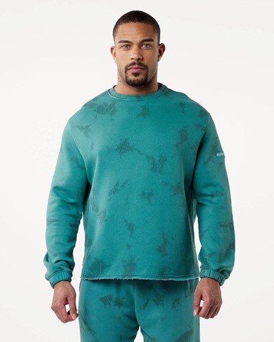 Alphalete Washed Fleece Sweater Submarine | TURWD9487