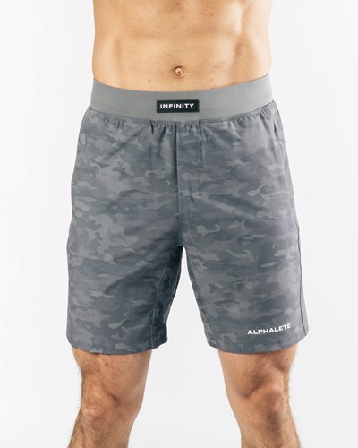 Alphalete Woven 4-Way Stretch 7" Kort Grå | UNCVY8012