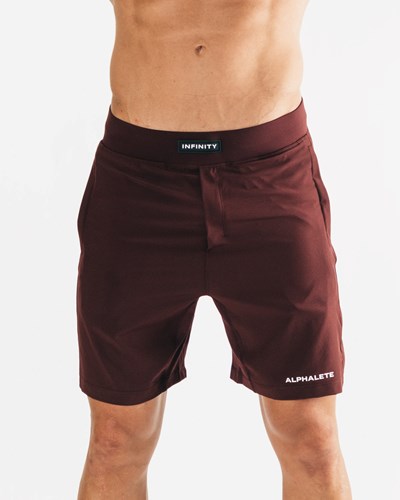 Alphalete Woven 4-Way Stretch 7" Kort Merlot | MGVFY5963