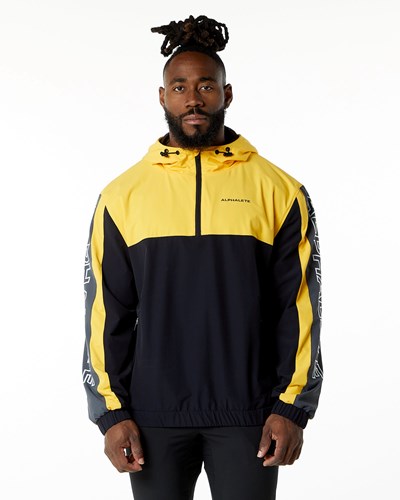 Alphalete Woven Performance Jacket Bumblebee | VLFKT4701