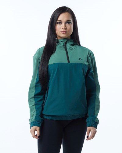 Alphalete Woven Performance Jacket Grøn | IMNTR1826