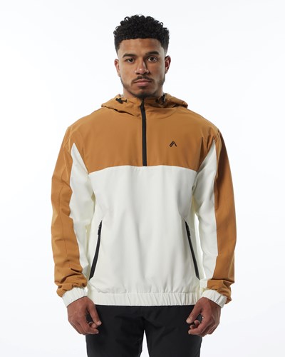 Alphalete Woven Performance Jacket Hvide | XIAKO6952