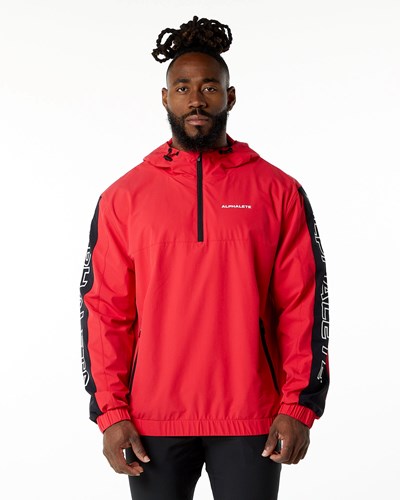 Alphalete Woven Performance Jacket Rød | MVFNL6587