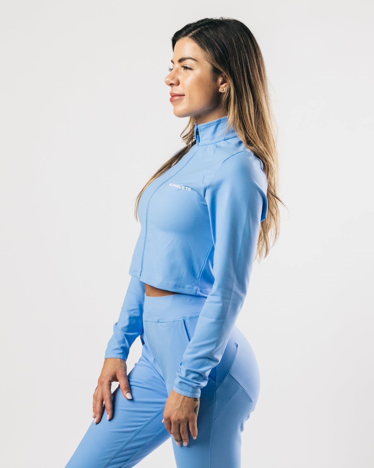 Alphalete 4-Way Stretch Track Jacket Blå | SINOF1286