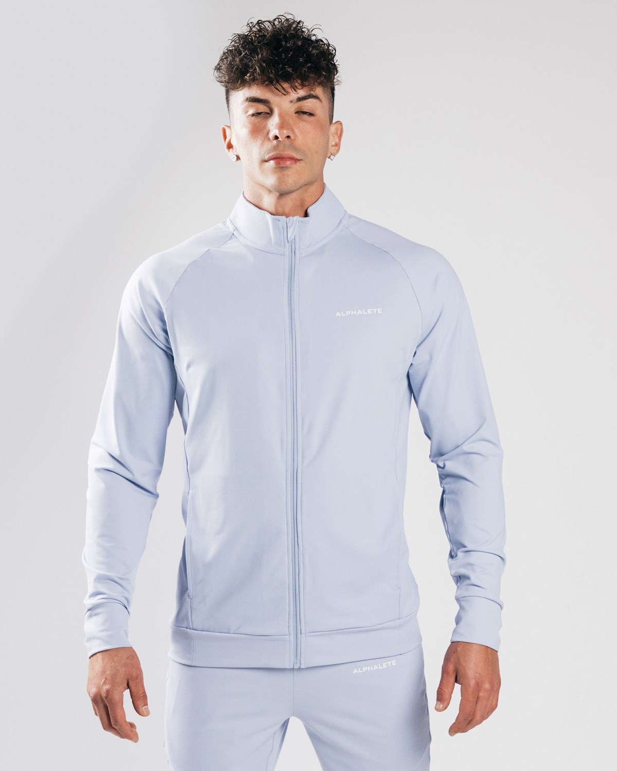 Alphalete 4-Way Stretch Track Jacket Blå | WNIYG7425