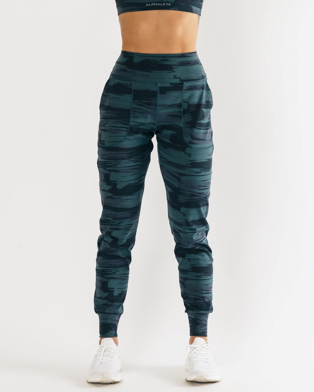 Alphalete All-Purpose Jogger Blå Camo | YXHFR8732