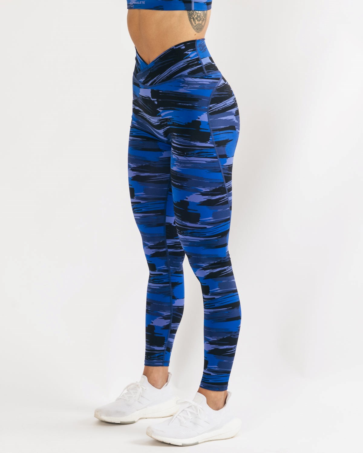 Alphalete All-Purpose Legging Blå Camo | JPDBA8601