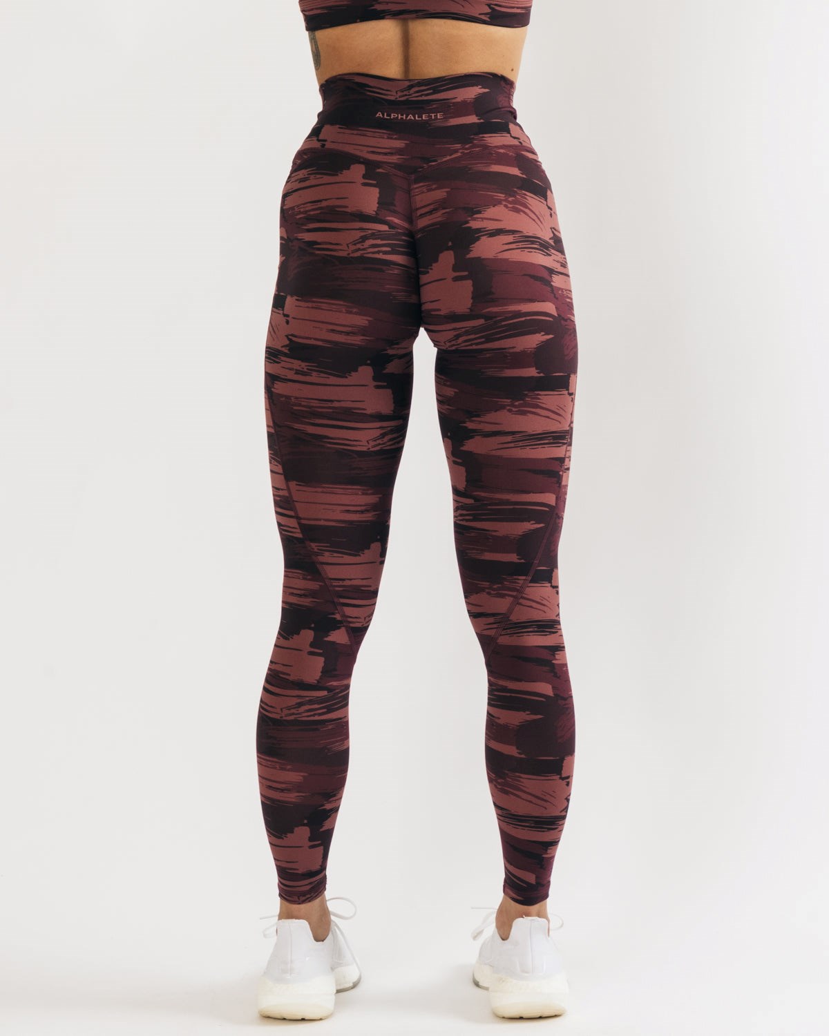 Alphalete All-Purpose Legging Bordeaux Camo | DWYRI6308