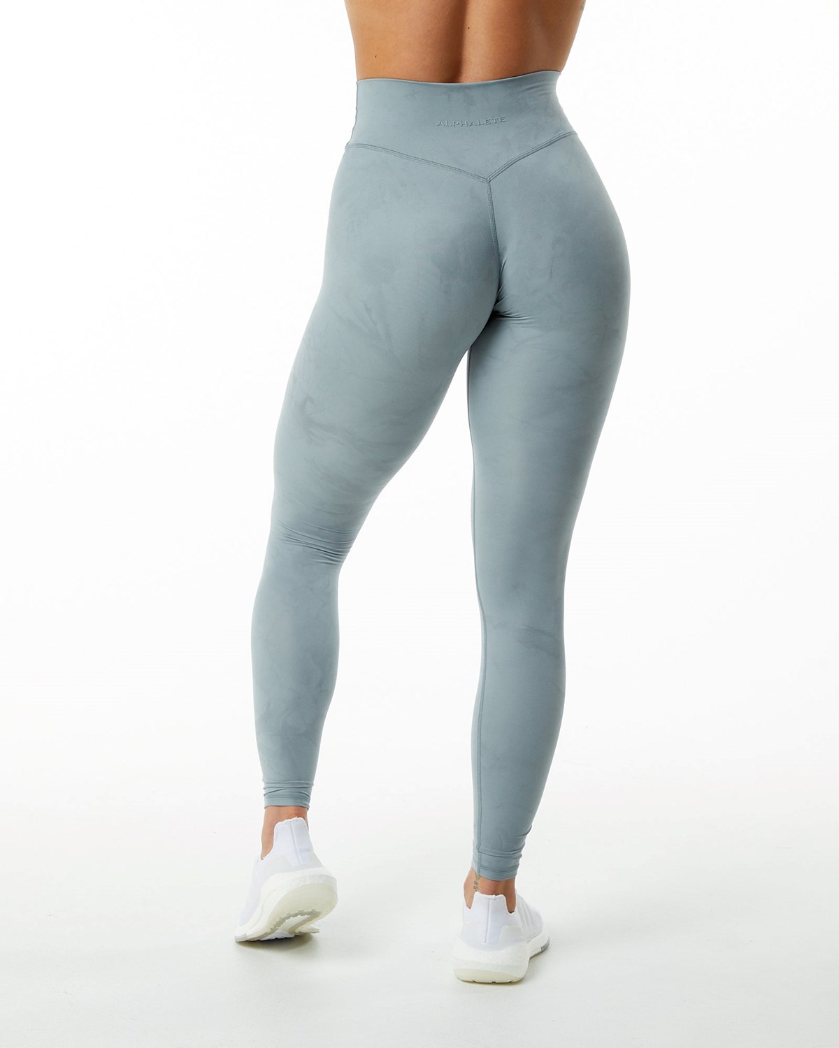 Alphalete All-Purpose Luxury Legging Washed Denim | EYGTB4395