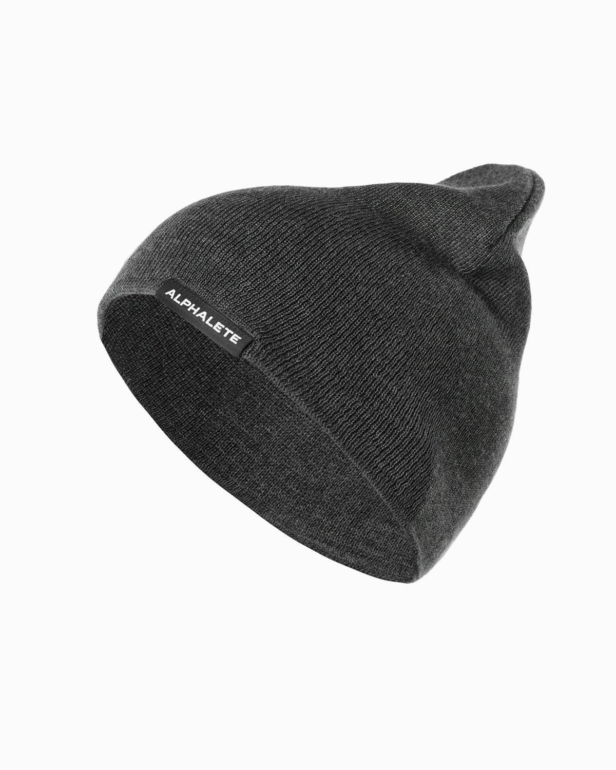 Alphalete Bomulds Knit Beanie Charcoal | LOXPK0376