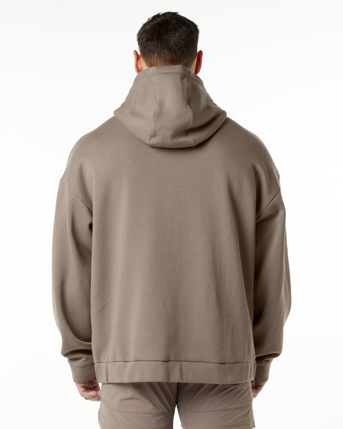 Alphalete Brushed Fleece Full-Zip Hoodie Mocha | LDJYO8906