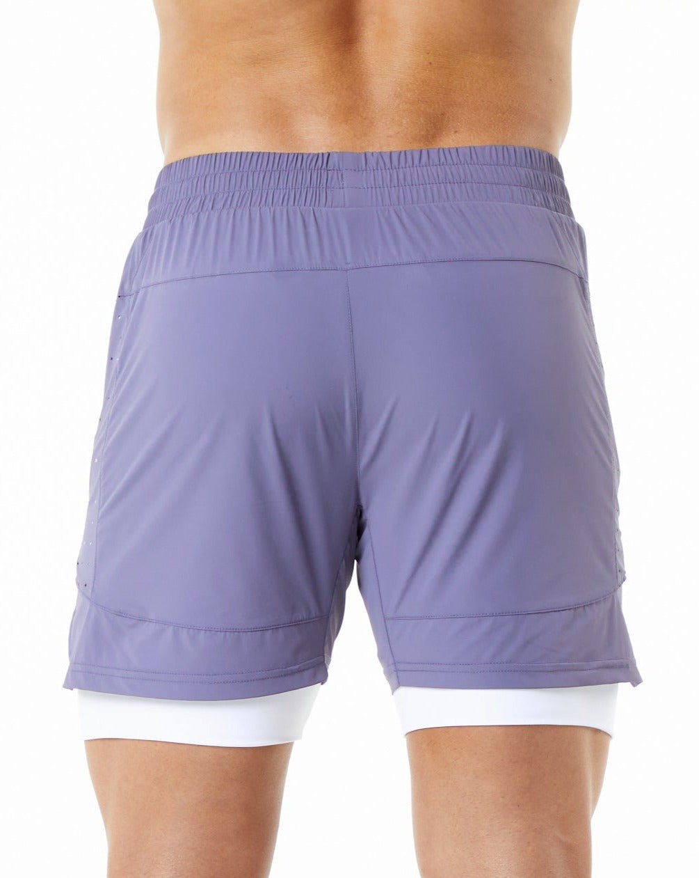 Alphalete Compression Forede 4-Way Stretch Trænings Kort Digital Violet | XFNAU7419